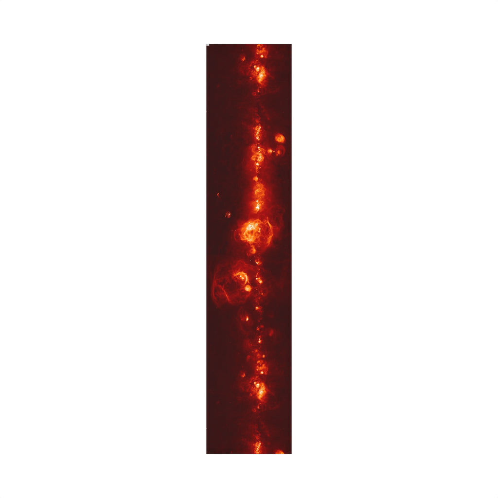 Full length of H-aplha wrapping paper, patterns of gas along the Milky Way